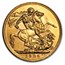 1925-SA South Africa Gold Sovereign George V BU