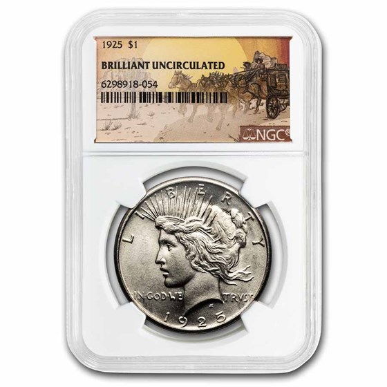1925 Stage Coach Peace Dollar BU NGC 1925 Stage Coach Peace Dollar BU NGC