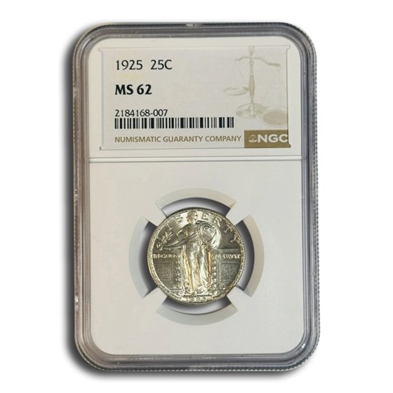 1925 Standing Liberty Quarter MS-62 NGC