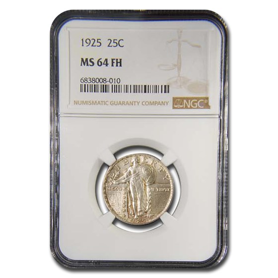 1925 Standing Liberty Quarter MS-64 NGC (FH) 1925 Standing Liberty Quarter MS-64 NGC (FH)