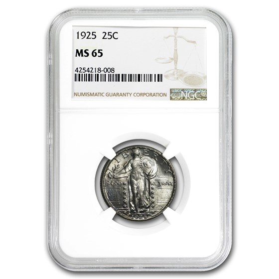 1925 Standing Liberty Quarter MS-65 NGC 1925 Standing Liberty Quarter MS-65 NGC