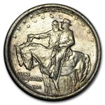 1925 Stone Mountain Commem Half AU (Double Die Obv, Cleaned)
