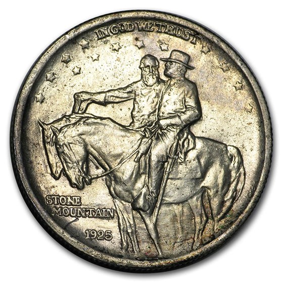 1925 Stone Mountain Commem Half AU (Double Die Obv, Cleaned) 1925 Stone Mountain Commem Half AU (Double Die Obv, Cleaned)