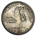 1925 Stone Mountain Commem Half AU (Double Die Obv, Cleaned)