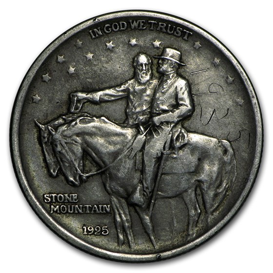 1925 Stone Mountain Commem Half (Low Grade/Cleaned) 1925 Stone Mountain Commem Half (Low Grade/Cleaned)