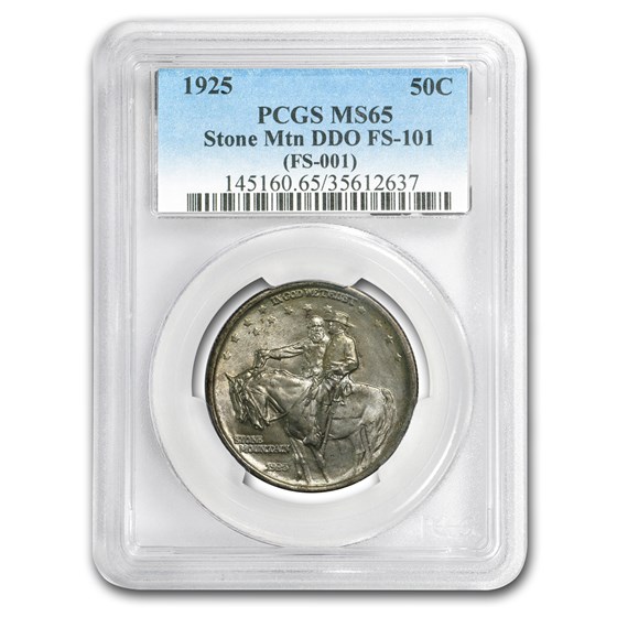 1925 Stone Mountain Doubled Die Obverse MS-65 PCGS 1925 Stone Mountain Doubled Die Obverse MS-65 PCGS