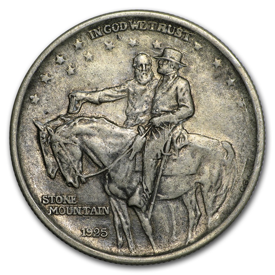 1925 Stone Mountain Memorial Half Dollar AU (Toned)