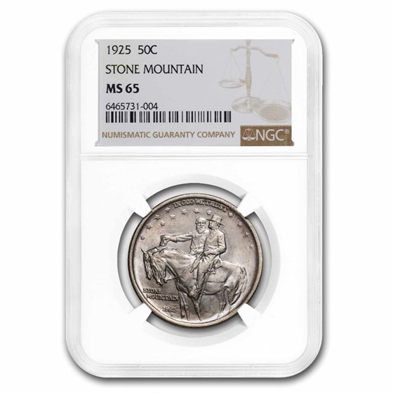 1925 Stone Mountain Memorial Half Dollar MS-65 NGC 1925 Stone Mountain Memorial Half Dollar MS-65 NGC