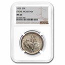 1925 Stone Mountain Memorial Half Dollar MS-66 NGC