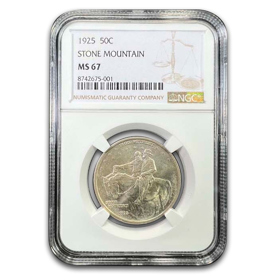 1925 Stone Mountain Memorial Half Dollar MS-67 NGC