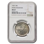 1925 Stone Mountain Memorial Half Dollar MS-67 NGC