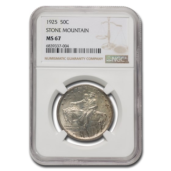 1925 Stone Mountain Memorial Half Dollar MS-67 NGC 1925 Stone Mountain Memorial Half Dollar MS-67 NGC
