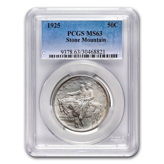1925 Stone Mountain Memorial Half MS-63 PCGS 1925 Stone Mountain Memorial Half MS-63 PCGS