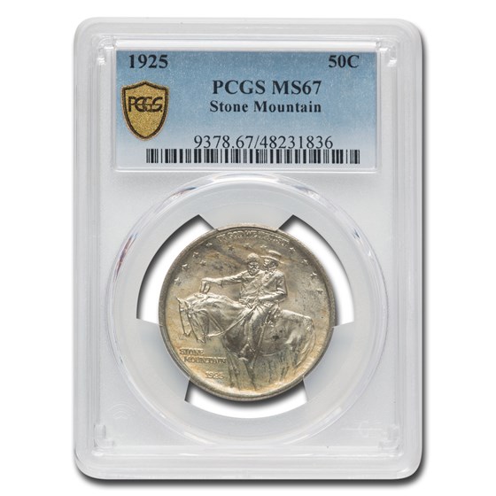 1925 Stone Mountain Memorial Half MS-67 PCGS (Toned) 1925 Stone Mountain Memorial Half MS-67 PCGS (Toned)