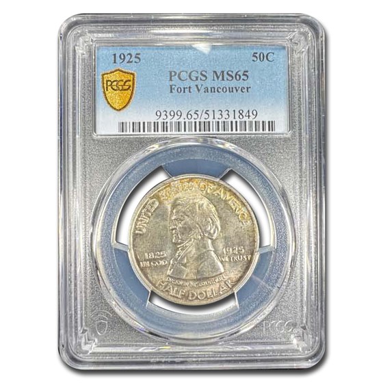 1925 Vancouver Half Dollar Commem MS-65 PCGS 1925 Vancouver Half Dollar Commem MS-65 PCGS