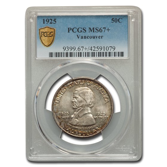 1925 Vancouver Half Dollar MS-67+ PCGS 1925 Vancouver Half Dollar MS-67+ PCGS