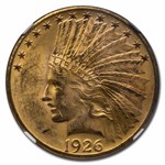 1926 $10 Indian Gold Eagle MS-62 NGC