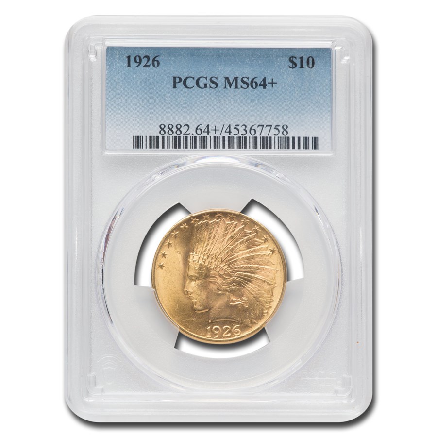 1926 $10 Indian Gold Eagle MS-64+ PCGS