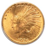 1926 $10 Indian Gold Eagle MS-64+ PCGS