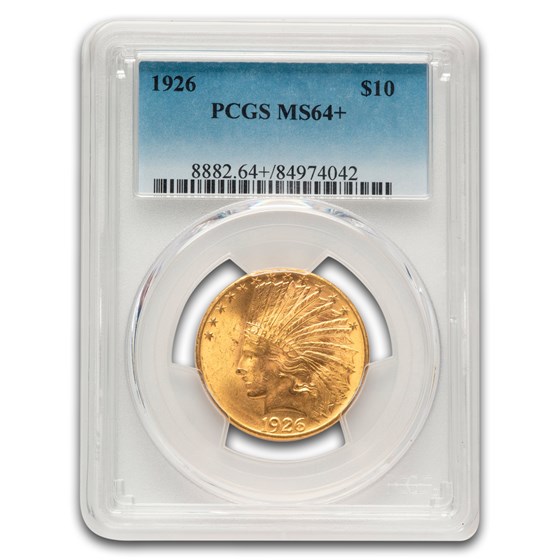 1926 $10 Indian Gold Eagle MS-64+ PCGS
