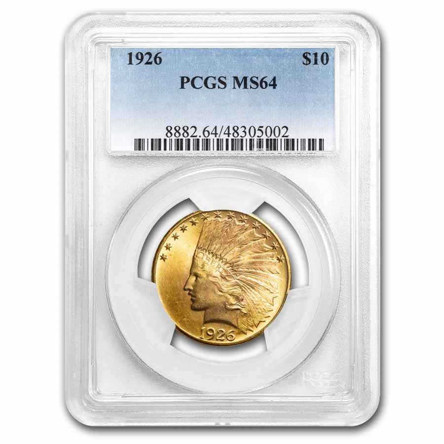 1926 $10 Indian Gold Eagle MS-64 PCGS