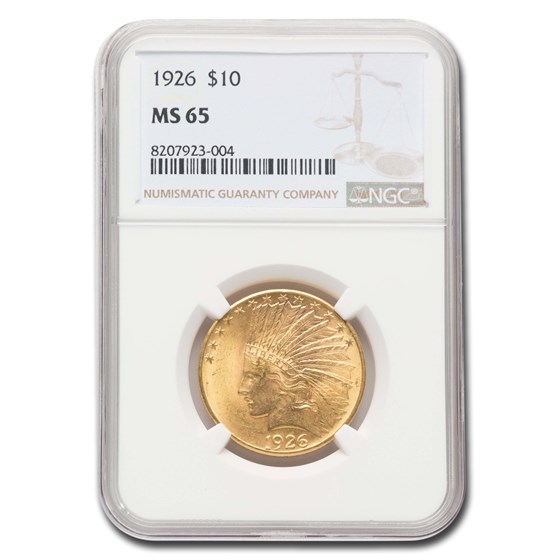 1926 $10 Indian Gold Eagle MS-65 NGC 1926 $10 Indian Gold Eagle MS-65 NGC