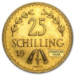 1926-1931 Austria Gold 25 Schilling Prooflike