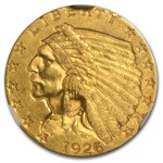 1926 $2.50 Indian Gold Quarter Eagle AU-58 NGC