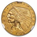 1926 $2.50 Indian Gold Quarter Eagle MS-62 NGC