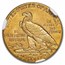 1926 $2.50 Indian Gold Quarter Eagle MS-62 NGC