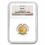1926 $2.50 Indian Gold Quarter Eagle MS-63 NGC