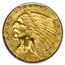 1926 $2.50 Indian Gold Quarter Eagle MS-63 PCGS