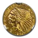 1926 $2.50 Indian Gold Quarter Eagle MS-64 NGC