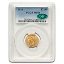 1926 $2.50 Indian Gold Quarter Eagle MS-64 PCGS CAC