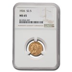 1926 $2.50 Indian Gold Quarter Eagle MS-65 NGC