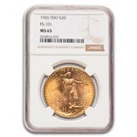 1926 $20 Saint Gaudens Double Eagle MS-65 NGC (TDO, FS-101)