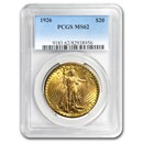 1926 $20 Saint-Gaudens Gold Double Eagle MS-62 PCGS