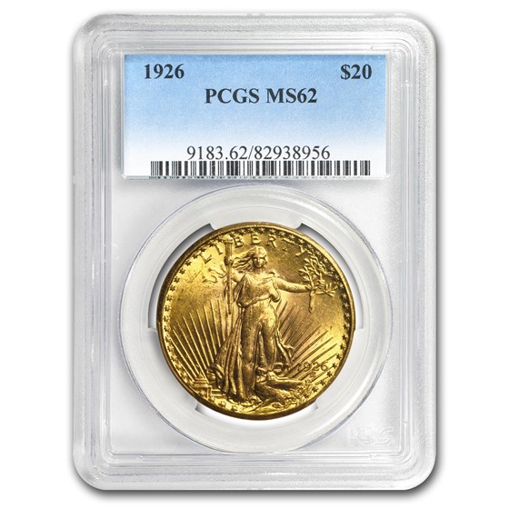 1926 $20 Saint-Gaudens Gold Double Eagle MS-62 PCGS 1926 $20 Saint-Gaudens Gold Double Eagle MS-62 PCGS