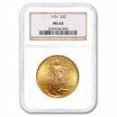 1926 $20 St Gaudens Gold Double Eagle MS-65 NGC