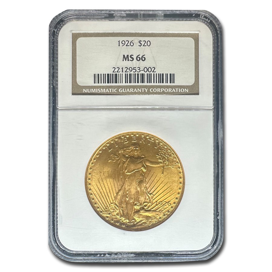 1926 $20 St Gaudens Gold Double Eagle MS-66 NGC