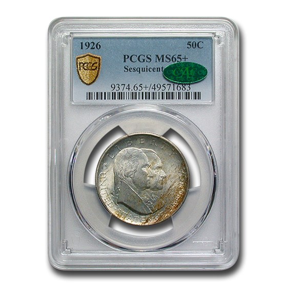 1926 America Sesquicentennial Half Dollar MS-65+ PCGS CAC 1926 America Sesquicentennial Half Dollar MS-65+ PCGS CAC