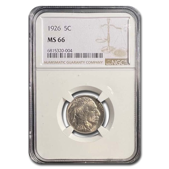 1926 Buffalo Nickel MS-66 NGC 1926 Buffalo Nickel MS-66 NGC