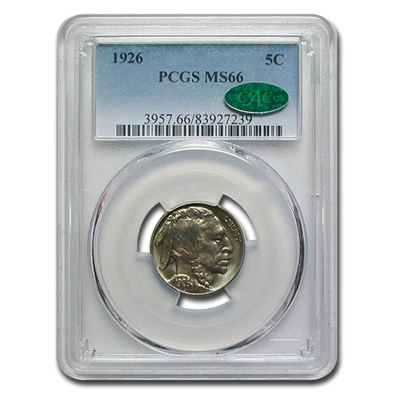 1926 Buffalo Nickel MS-66 PCGS CAC 1926 Buffalo Nickel MS-66 PCGS CAC