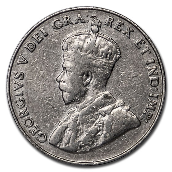 1926 Canada 5 Cents Very Fine (Near 6) 1926 Canada 5 Cents Very Fine (Near 6)