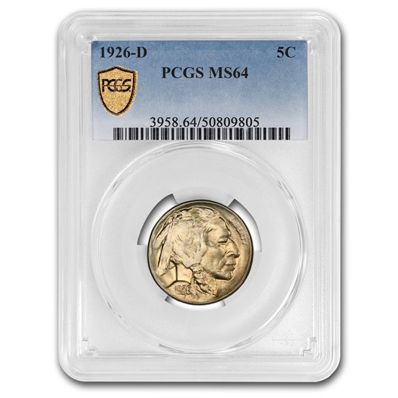 1926-D Buffalo Nickel MS-64 PCGS 1926-D Buffalo Nickel MS-64 PCGS