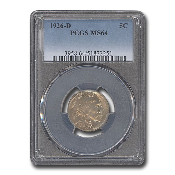 1926-D Buffalo Nickel MS-64 PCGS
