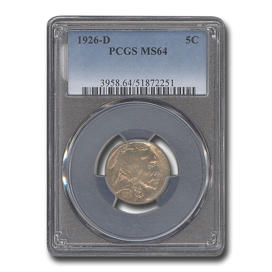 1926-D Buffalo Nickel MS-64 PCGS