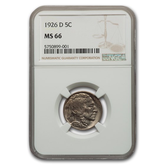 1926-D Buffalo Nickel MS-66 NGC 1926-D Buffalo Nickel MS-66 NGC
