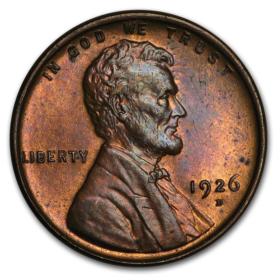 1926-D Lincoln Cent BU (Red/Brown) 1926-D Lincoln Cent BU (Red/Brown)