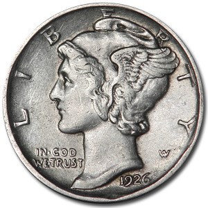 1926-D Mercury Dime AU 1926-D Mercury Dime AU